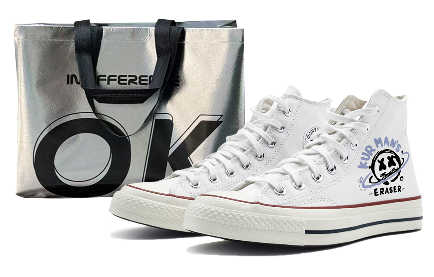 Converse 1970s Chuck Taylor High top Canvas Shoes Unisex Blue White