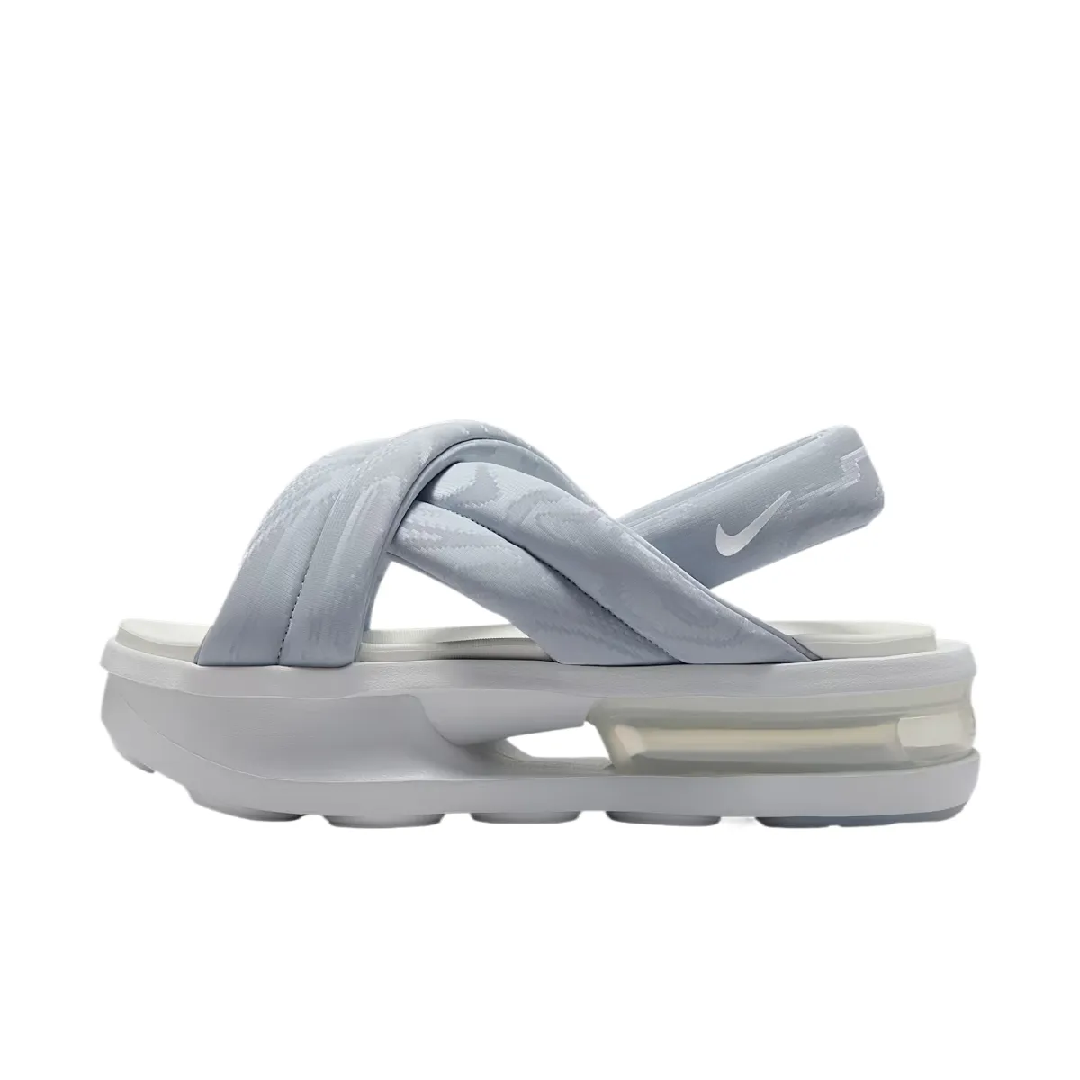 Nike AIR MAX ISLA Beach Sandals Women's Silver Gray