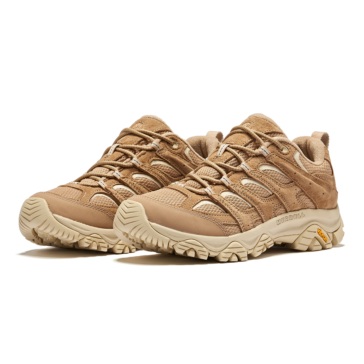MERRELL MOAB 3 Cushioning Slip Resistant Trail Running Hiking Shoes Men’s Khaki