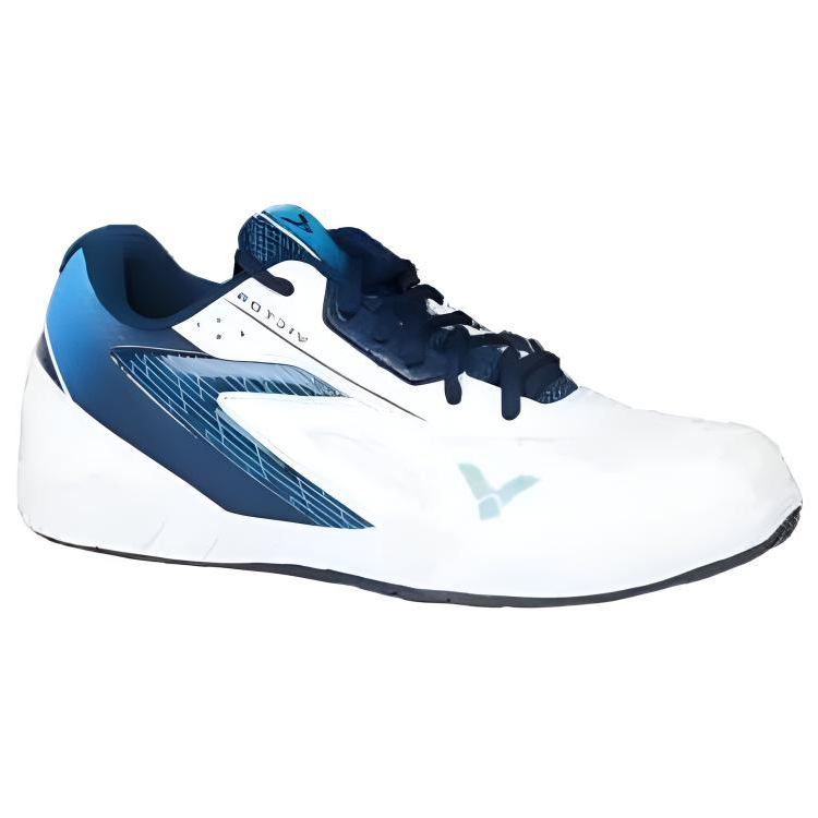 VICTOR Comfortable Slip Resistant Low top Badminton Shoes Unisex White Blue