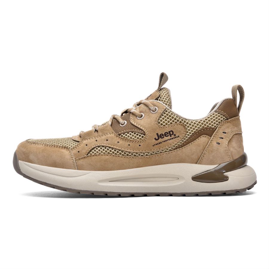 Jeep Mountaineering & Hiking Shoes Men’s Low Top Khaki/Gray/Sand