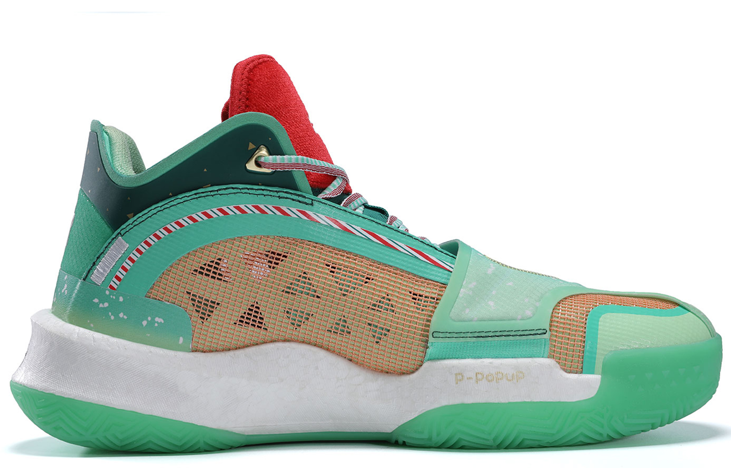 PEAK Surfing The Big Triangle 1.0 Basketball Shoes Men’s High Top Mixed Color