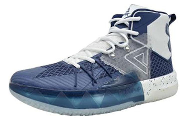 PEAK Taichi, Monster 8v2 Slip Resistant, Abrasion Resistant, Breathable High top Basketball Shoes Men’s Blue Gray