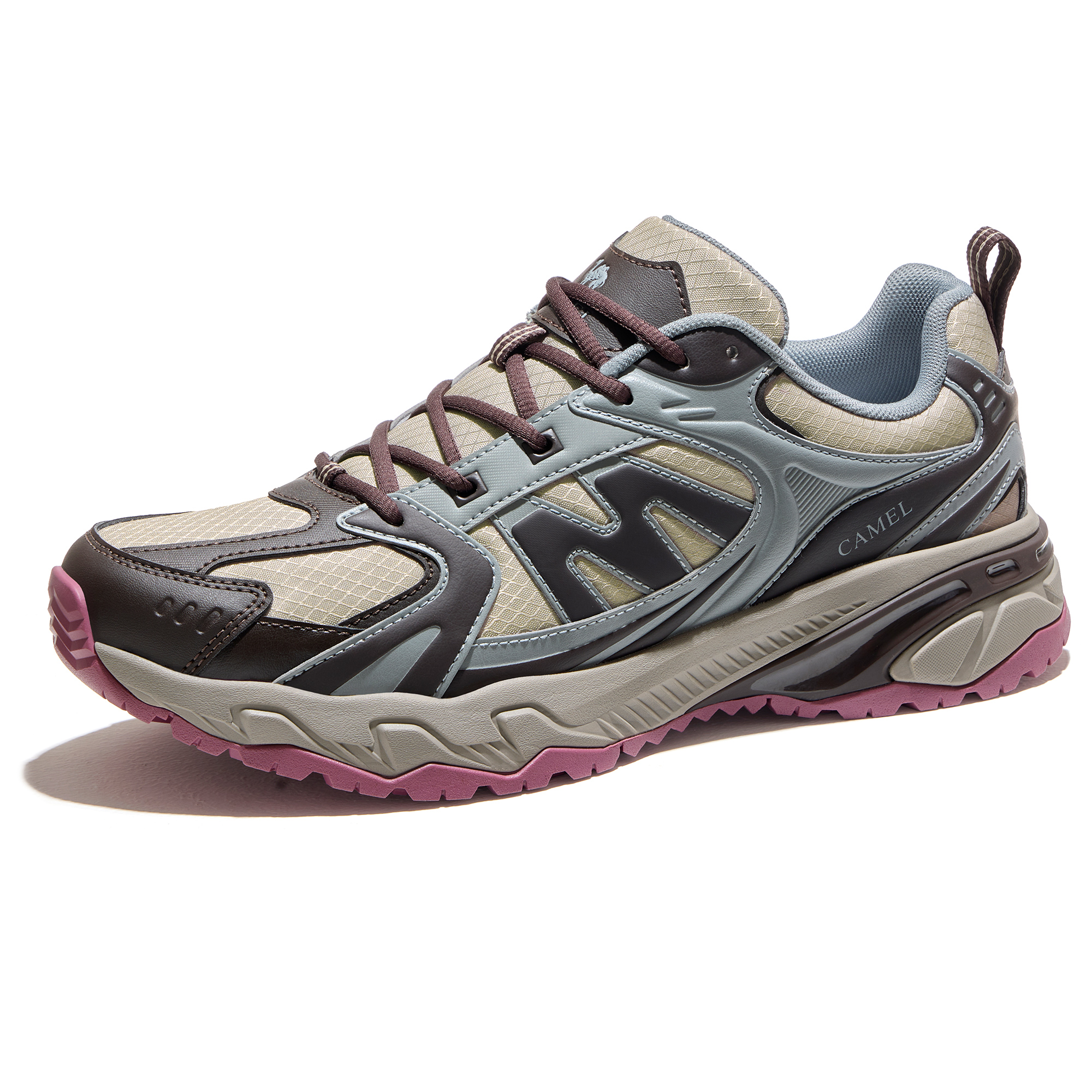 CAMEL Coiled Dragon 2.0 Slip Resistant Abrasion Resistant Low top Mountaineering Shoes Men’s White Black