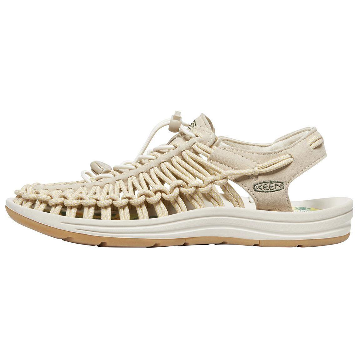 Keen Uneek River Trekking Shoes Women's White/Light Gold