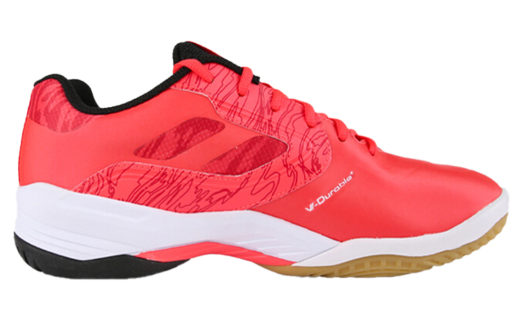 VICTOR Stable Slip Resistant Abrasion Resistant Low top Badminton Shoes Unisex Orange Red