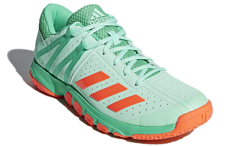 Adidas Wucht P5 Badminton Shoes Men’s Low Top Green/Orange