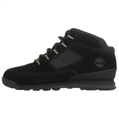 Timberland Euro Rock Slip Resistant Abrasion Resistant Mid top Hiking Shoes Men's Black