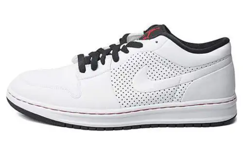 Jordan Alpha 1 Low White/Black Varsity Red
