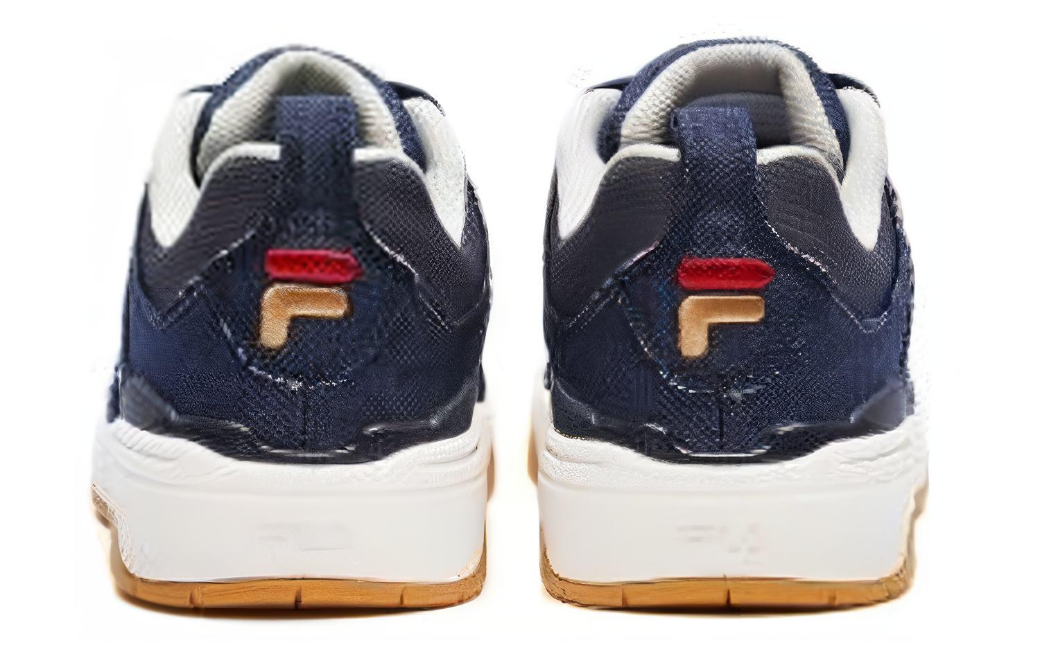 FILA FUSION Smash Low top Vintage Basketball Shoes Men’s Blue White