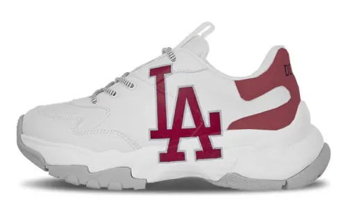 MLB Big Ball Chunky Sneakers Unisex Low Top White/Pink