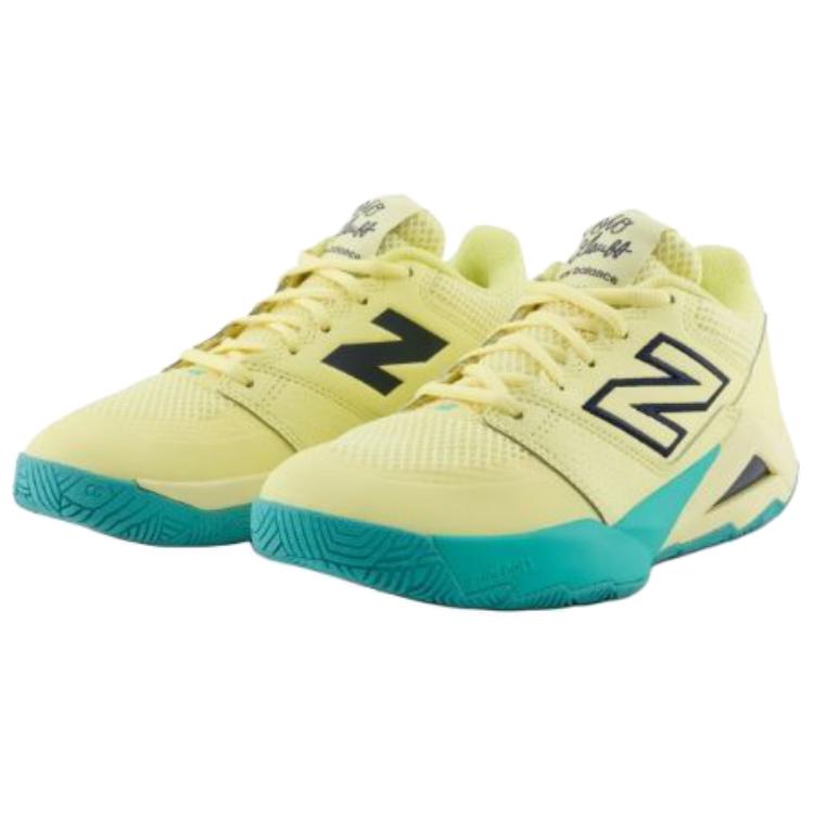 New Balance Abrasion Resistant Low top Tennis Shoes Unisex Yellow Blue