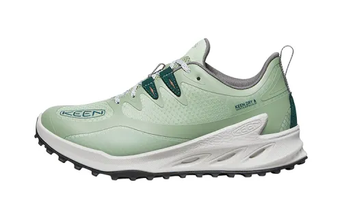 Keen Zionic Wp Slip Resistant, Abrasion Resistant, Waterproof, And Breathable Low top Outdoor Shoes Women's Green White