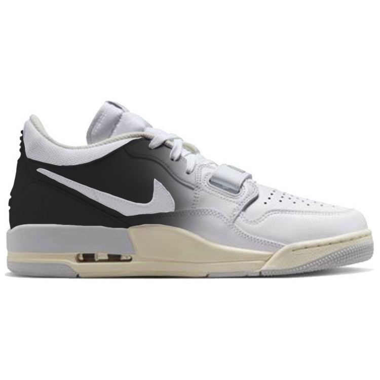 Jordan Legacy 312 Cushioning Slip Resistant Breathable Low top Vintage Basketball Shoes Men’s White Black