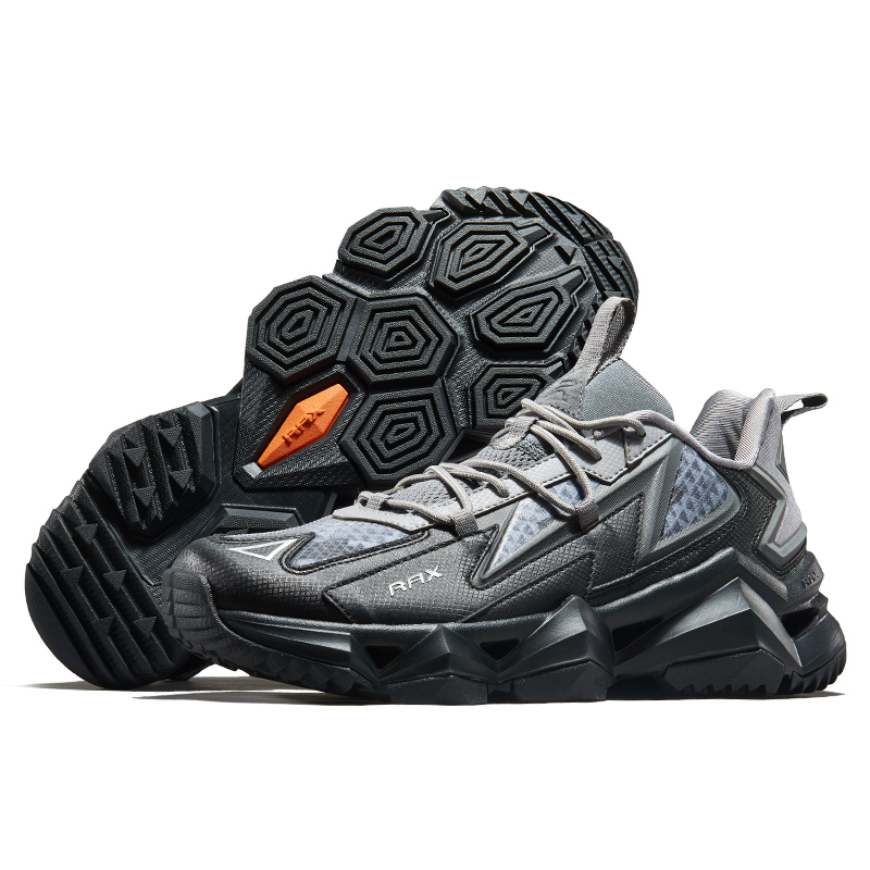 RAX Lightweight Cushioning Low top Outdoor Shoes Men’s Black Gray