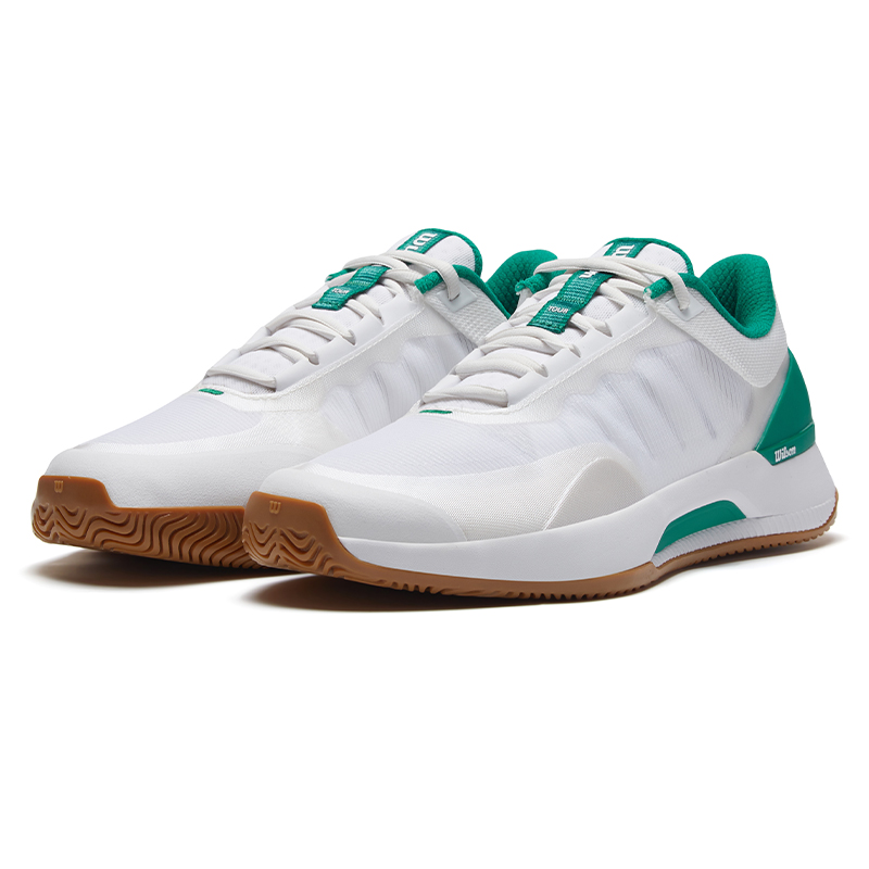 Wilson Cushioning Abrasion Resistant Coverage Support Low top Tennis Shoes Women’s White Green