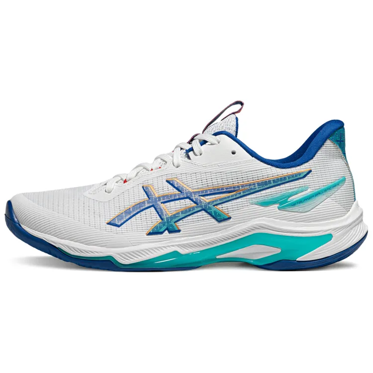 ASICS NETBURNER BALLISTIC FF 4 Low top Training Shoes Unisex White Blue