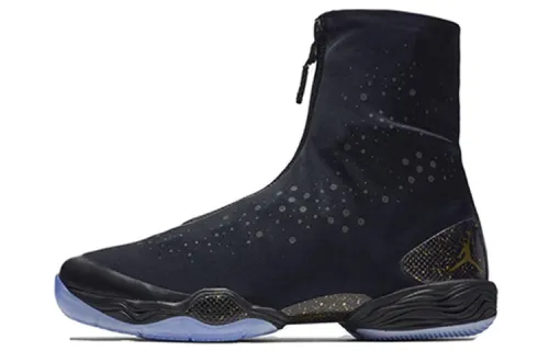 Jordan Air Jordan 28 Think 16 (Locked & Loaded) Ray Allen Lightweight and Comfortable Leather Shock Absorbing Anti-Slip High Top Basketball Shoes Men's Black
