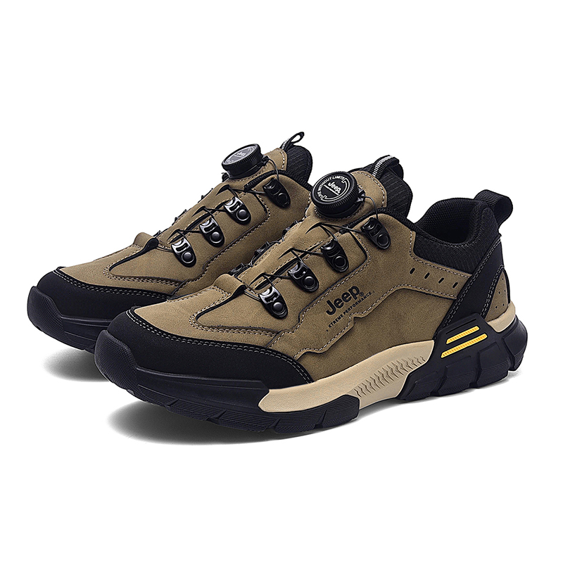 Jeep Textile, Split Cow Leather Low top Hiking Shoes Men’s