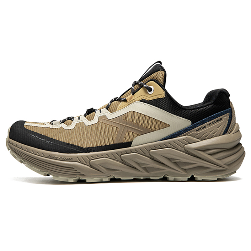 KAILAS Slip Resistant, Abrasion Resistant, Breathable Low top Hiking Shoes Men’s Pale Yellow