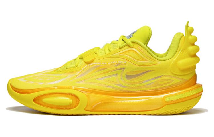 LiNing Li Ning City 11 V2 Wade Comfortable and Versatile Shock Absorbing Anti-Slip Low-top Basketball Shoes Men's Lemon Yellow