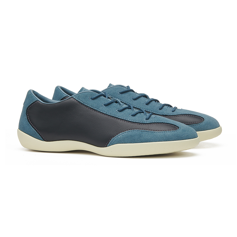EQLZ EQUALIZER Vintage Basketball Shoes Unisex Low Top Phantom Black/Classical Style Blue