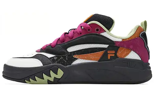 FILA FUSION DESPERADO LOW Slip Resistant Low top Vintage Basketball Shoes Women's Pink White Black