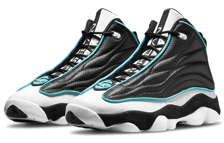 Мужские кроссовки Jordan Pro Strong (черно-белые) — Белый / чёрный / синий — фото 3