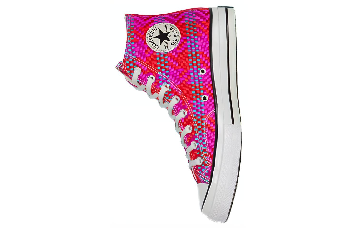 Кеды Converse Chuck 70 (красно-фиолетово-синие) — фото 4
