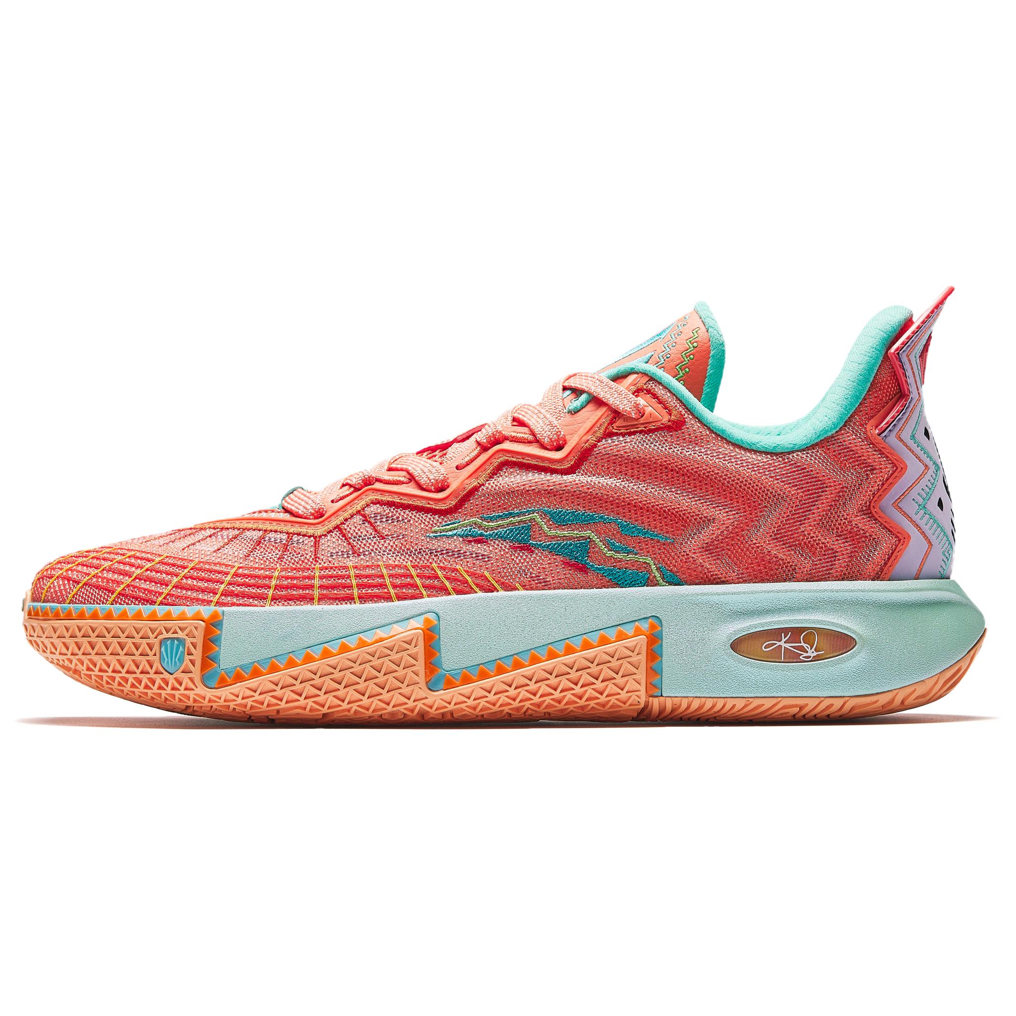 Anta KAI 2 Irving II, Yaori, Nitrogen Technology, Professional Practice, Shock Absorption, Wear Resistance, Rebound, Low Top, Midfoot Carbon Plate, Basketball Shoes, Men's Green Orange