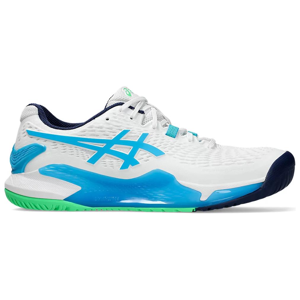 ASICS Gel Resolution 9 White Digital Aqua