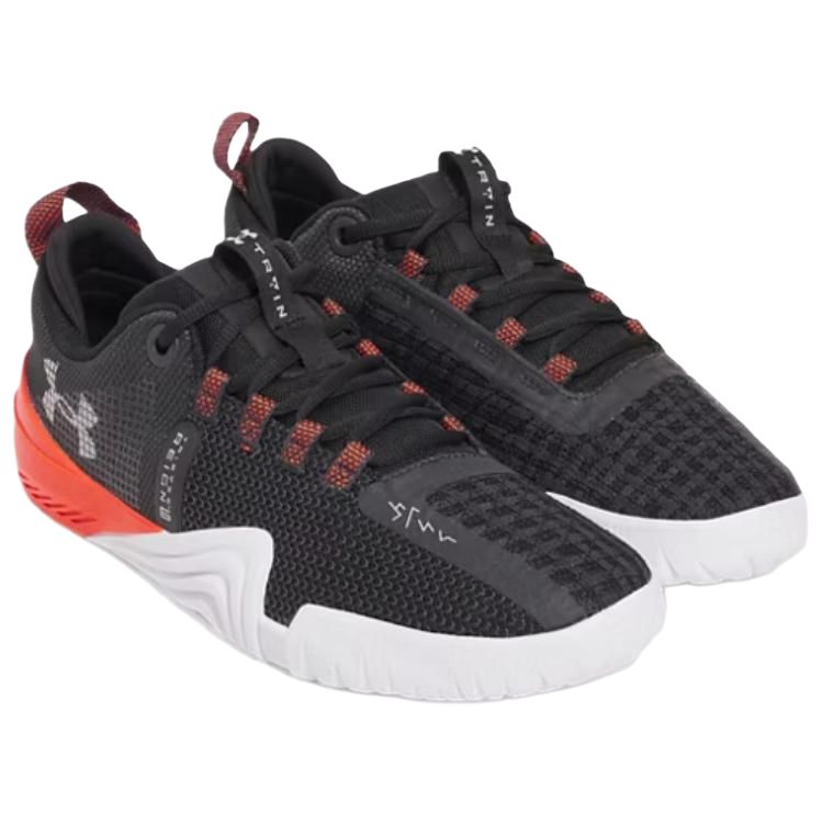 Under Armour TriBase Reign 6 Abrasion Resistant Breathable Support Low top Training Shoes Men’s Black Red