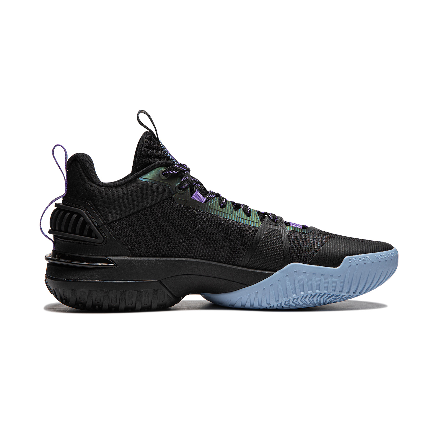 Li Ning Storm 2024 Cushioning Breathable Lightweight Rebound Low top Basketball Shoes Men’s Black
