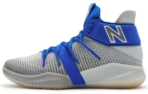 New Balance NB OMN1S Leonard fabric synthetic leather artificial leather comfortable and versatile mid-top retro basketball shoes men's gray blue