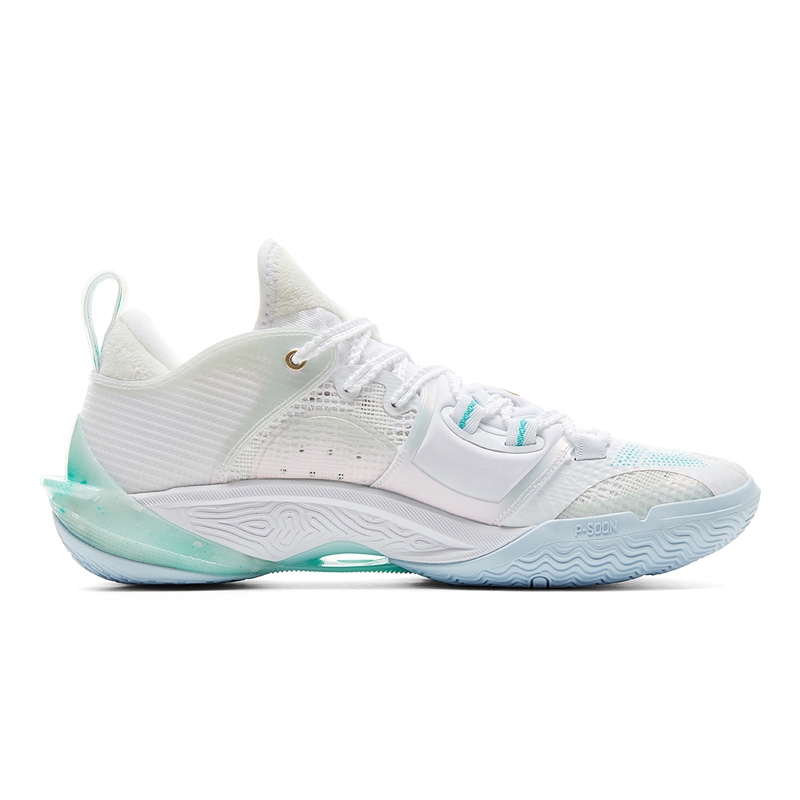 PEAK Flash 6 Cushioning Slip Resistant Abrasion Resistant Breathable Low top Basketball Shoes Men’s White Green