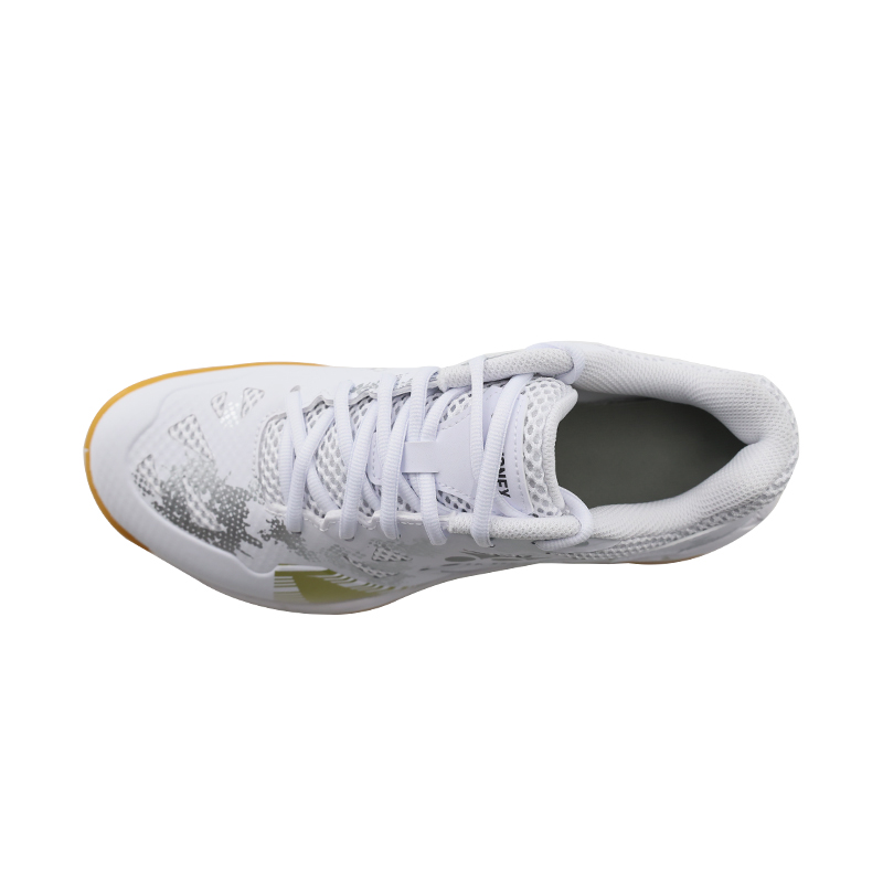 YONEX Cushioning Slip Resistant Abrasion Resistant Coverage Support Low top Badminton Shoes Men’s White Gold