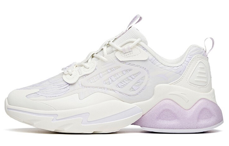 Anta Millennium 2.0 Slip Resistant Abrasion Resistant Low top Chunky Sneakers Women's White Purple