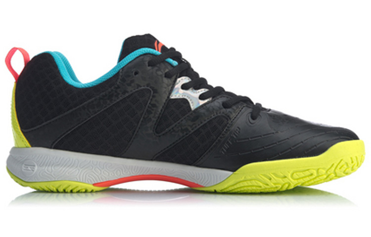 Li Ning Lightweight Breathable Lightweight And Breathable Low top Badminton Shoes Unisex Standard Black