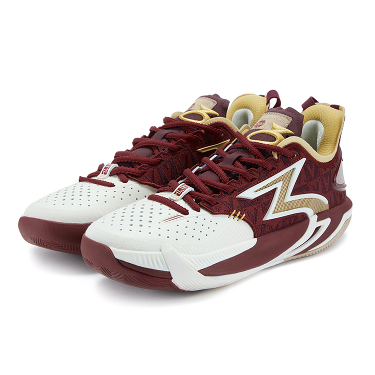 361° BIG3 6.0 Pro Steed Cushioning, Wear Resistant Low top Basketball Shoes Men’s Black Cherry