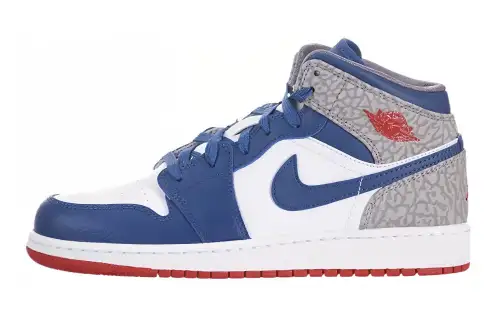 Air Jordan 1 Mid 'True Blue' Gs
