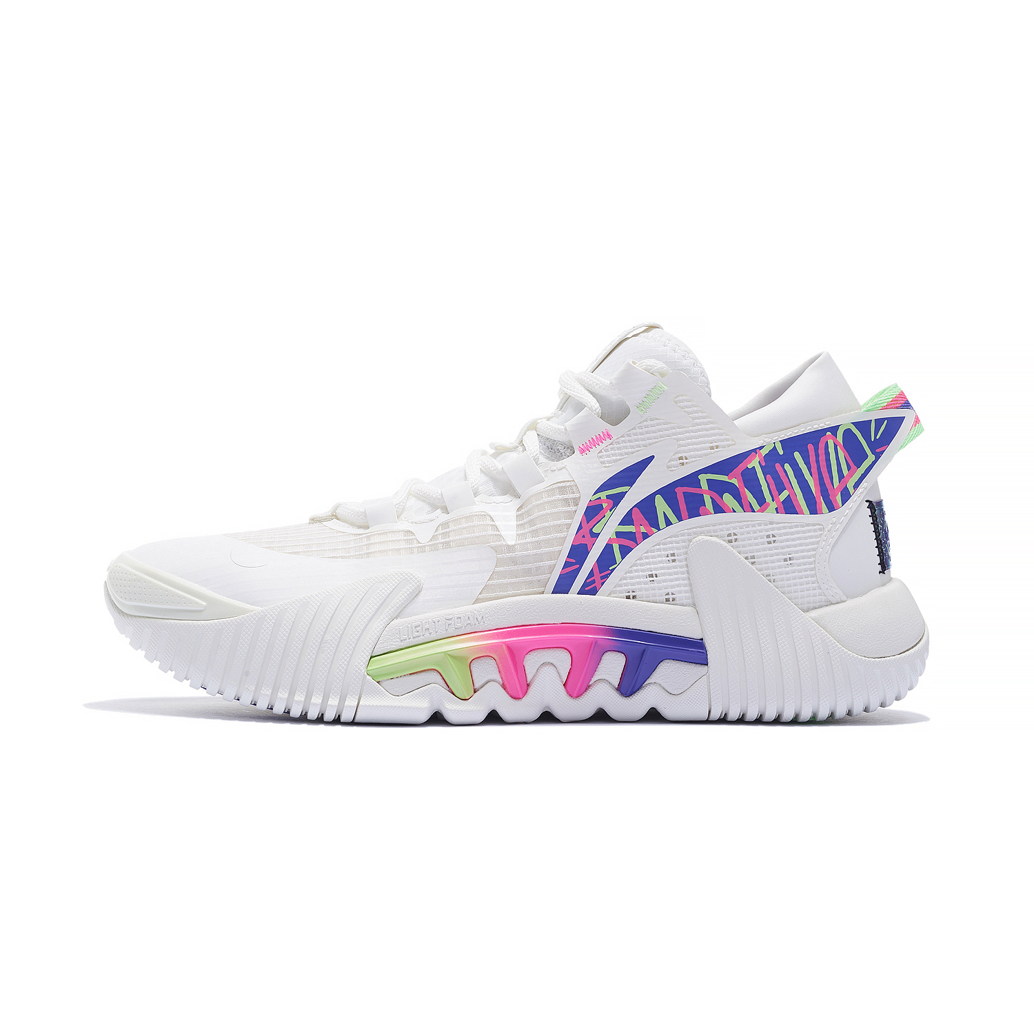 Li Ning Badfive 2 Low Basketball Shoes Men's Low Top Ecru