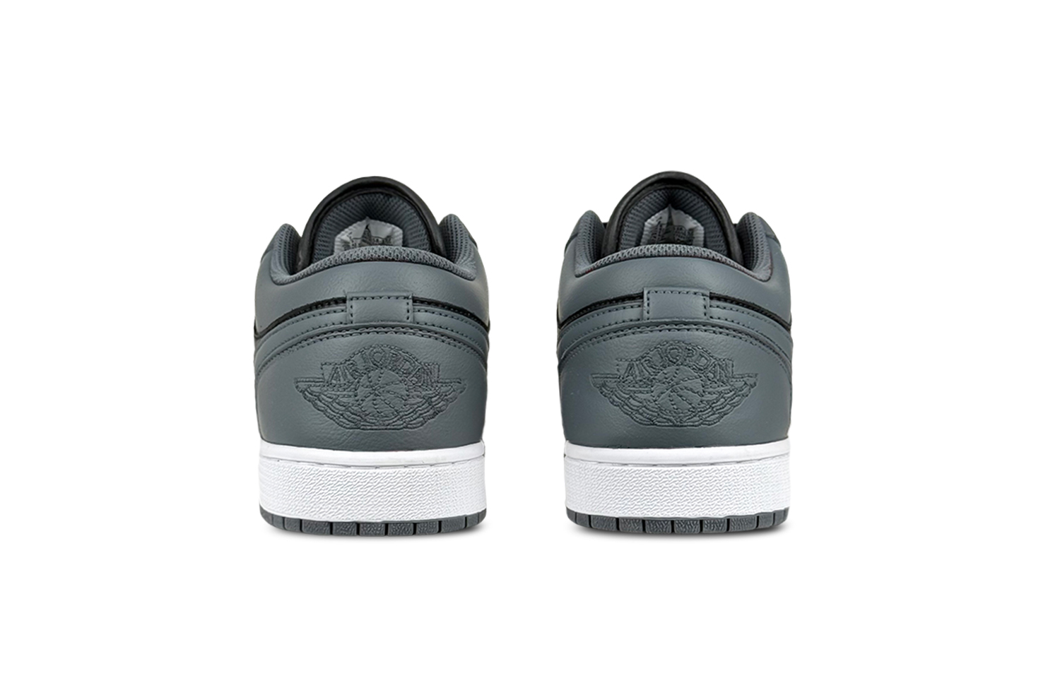 Jordan Air Jordan 1 Ink Gray Abrasion Resistant Low top Vintage Basketball Shoes Unisex Dark Gray