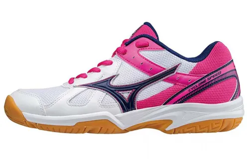 Mizuno Slip Resistant, Abrasion Resistant, Breathable Low top Training Shoes Women's Pink White Black