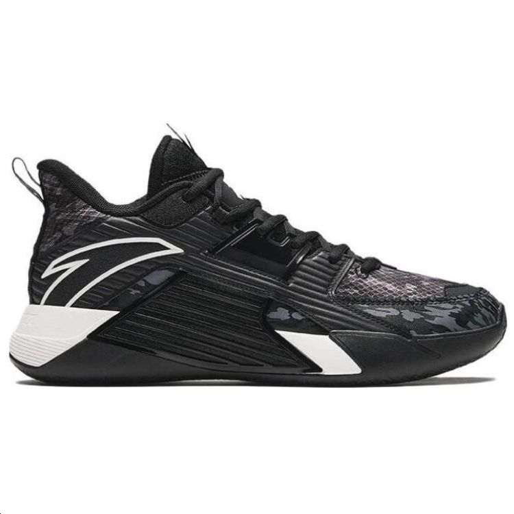 Anta 3 Abrasion Resistant Mid top Basketball Shoes Men’s Black Gray