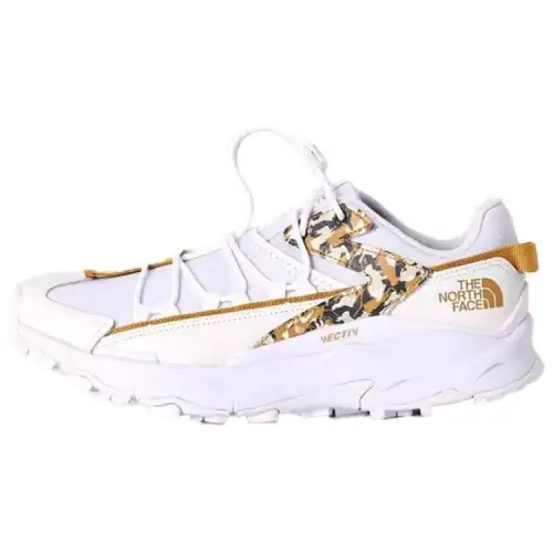 THE NORTH FACE Vectiv Cushioning Slip Resistant Abrasion Resistant Lightweight Low top Hiking Shoes Men's White Gold