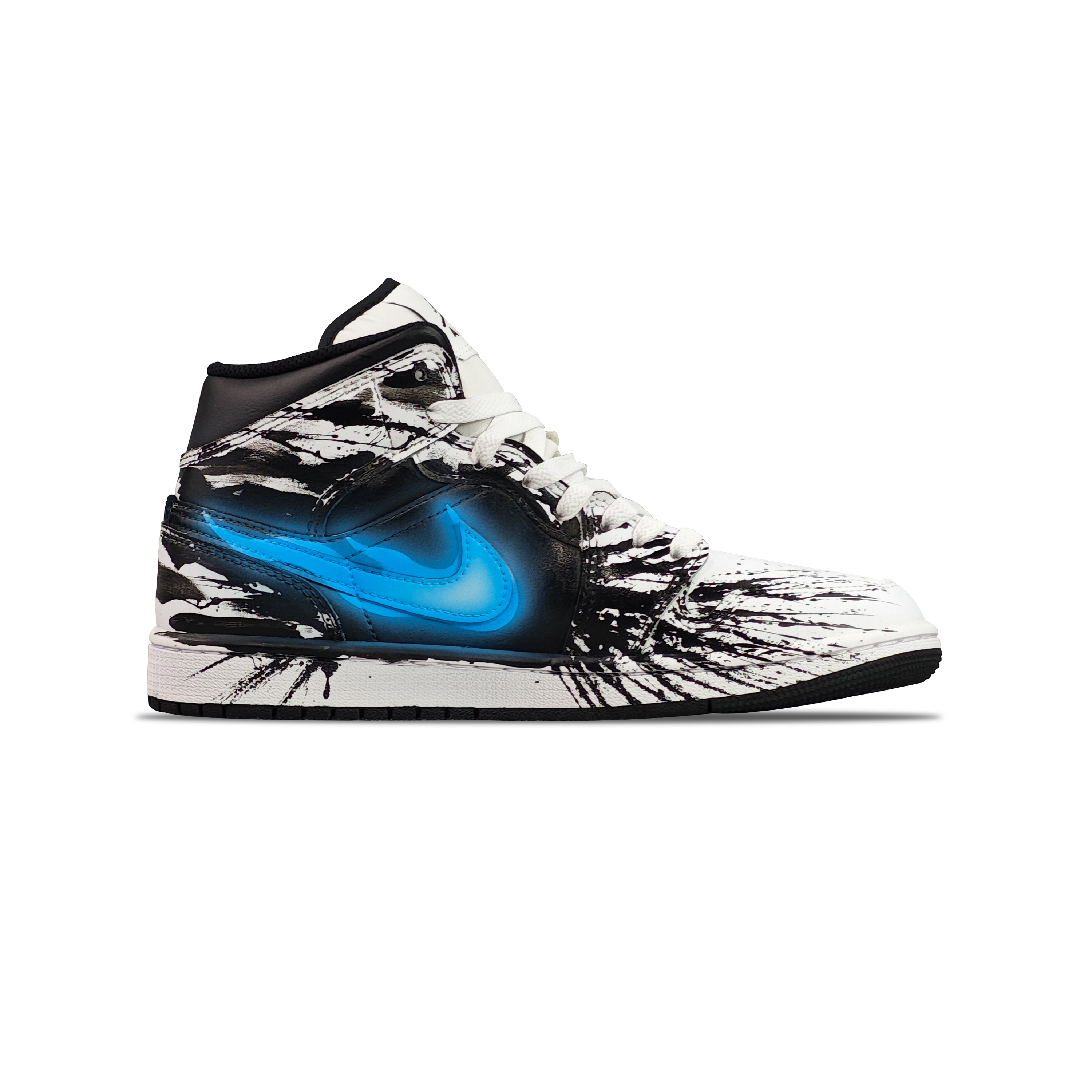Jordan Air Jordan 1 Slip Resistant High top Vintage Basketball Shoes Men’s Blue White