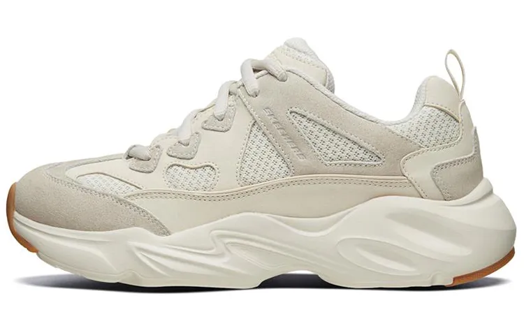 Skechers Stamina Airy Abrasion Resistant Breathable Support Height Increasing Low top Chunky Sneakers Women's Ivory