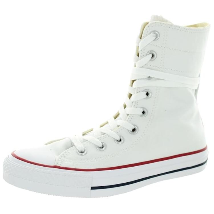 Converse Chuck Taylor Hi Rise Xtra High White Blue Women's