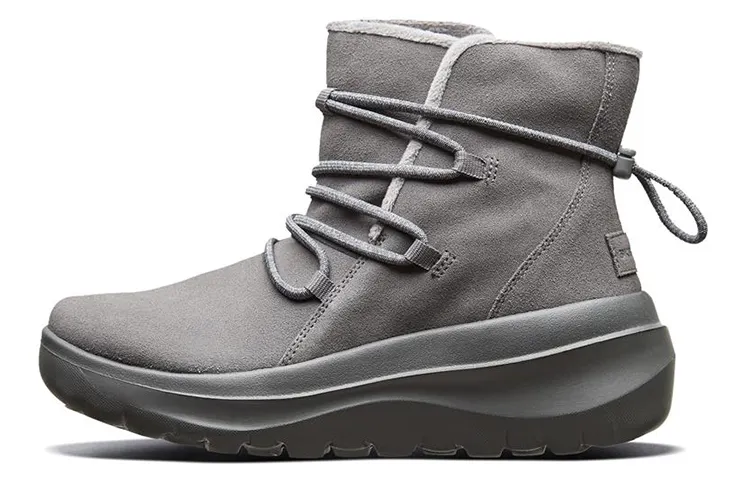Skechers Skyhigh Ultra Abrasion Resistant Short Snow Boots Women's Gray