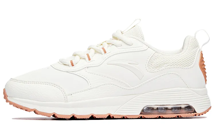 Anta Variety Training Collection Cushioning Slip Resistant Low top Training Shoes Women's White Brown